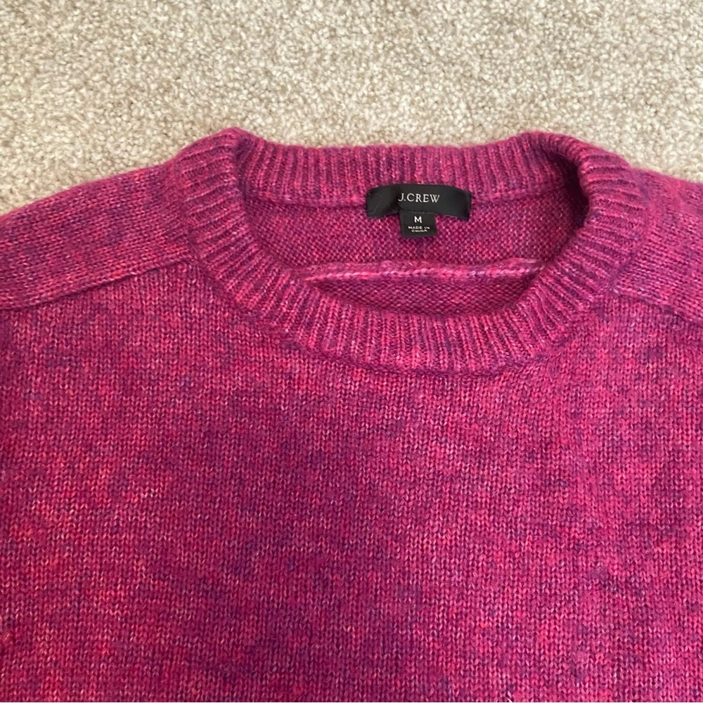 J.Crew Pink Cozy Super-Soft Crewneck Sweater π size M - Picture 5 of 10